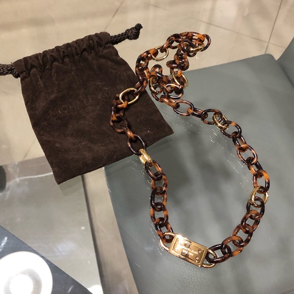 Michael Kors Jewelry - Michael Kors Tortoise and gold link necklace